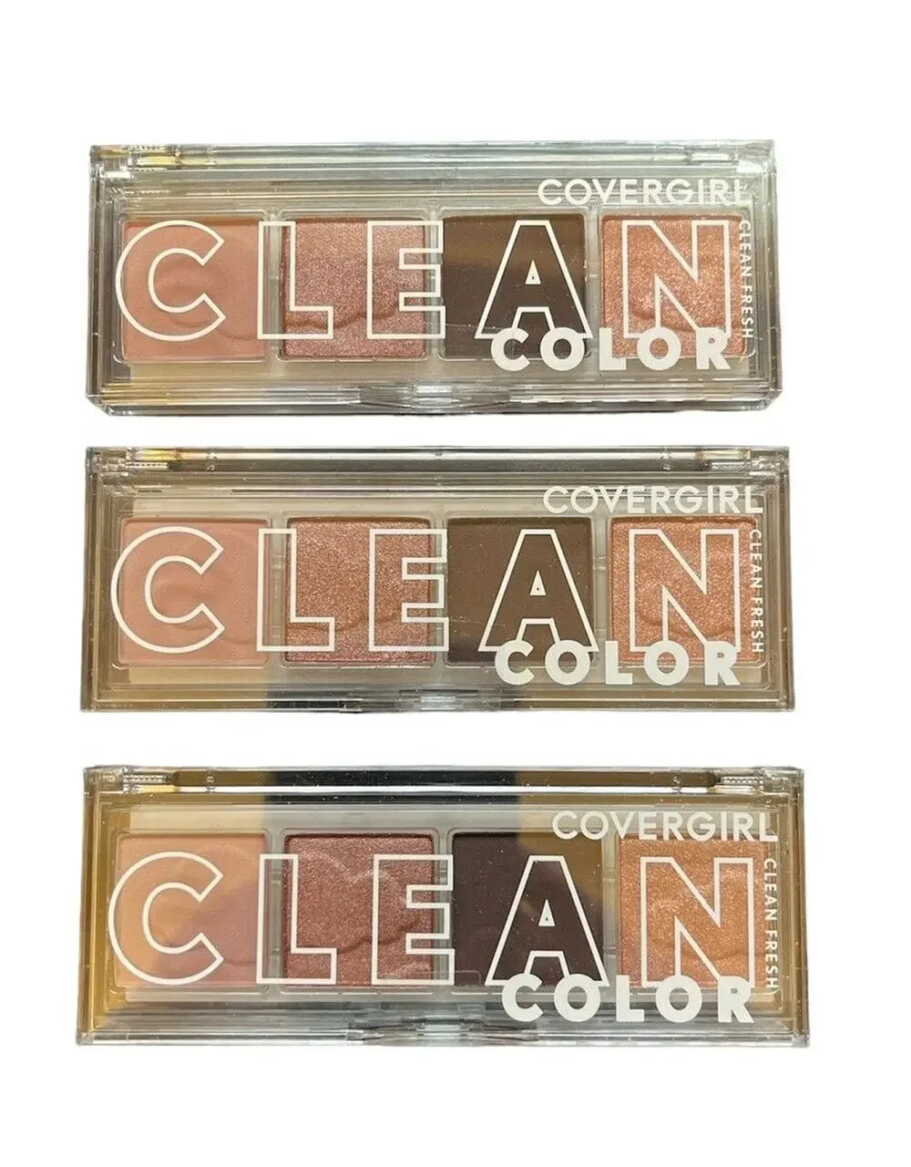 LOT Set of 3 Covergirl Clean Color Eyeshadow Palettes #232 Cool Berry NEW!